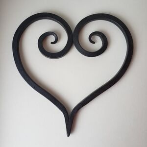 Hand Forged Iron Heart Wall Decor